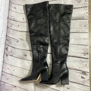 Zara Black Over the Knee Boots